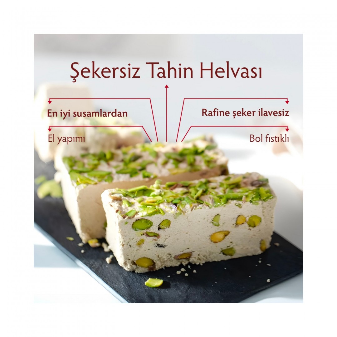 Bercekız Servet Şekerleme Antep Fıstıklı Tahin Helvası (400 g)